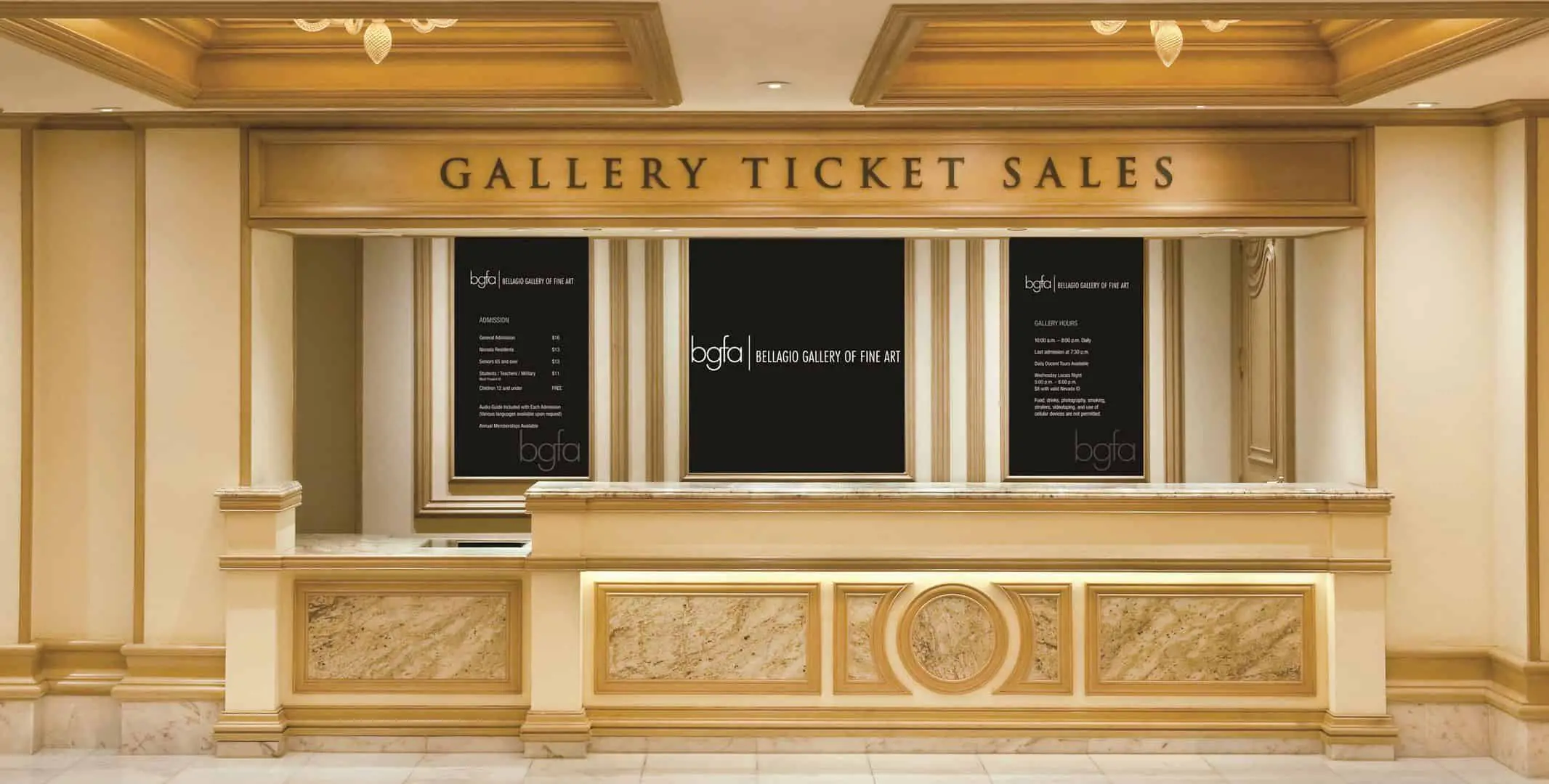 Bellagio Gallery of Fine Art Tickets, Admission Prices