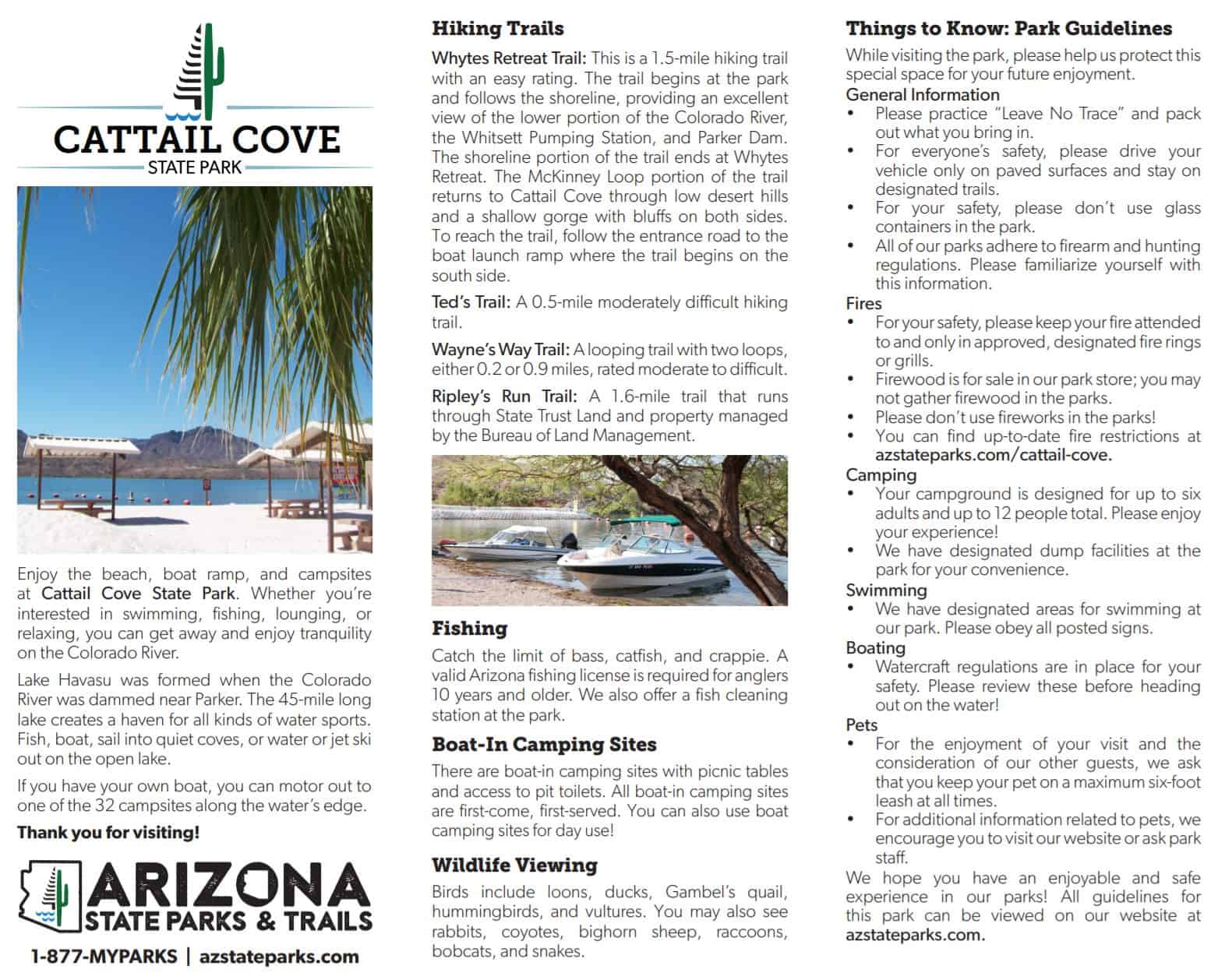 Cattail Cove State Park - Beach, Hiking & Camping, Lake Havasu Arizona