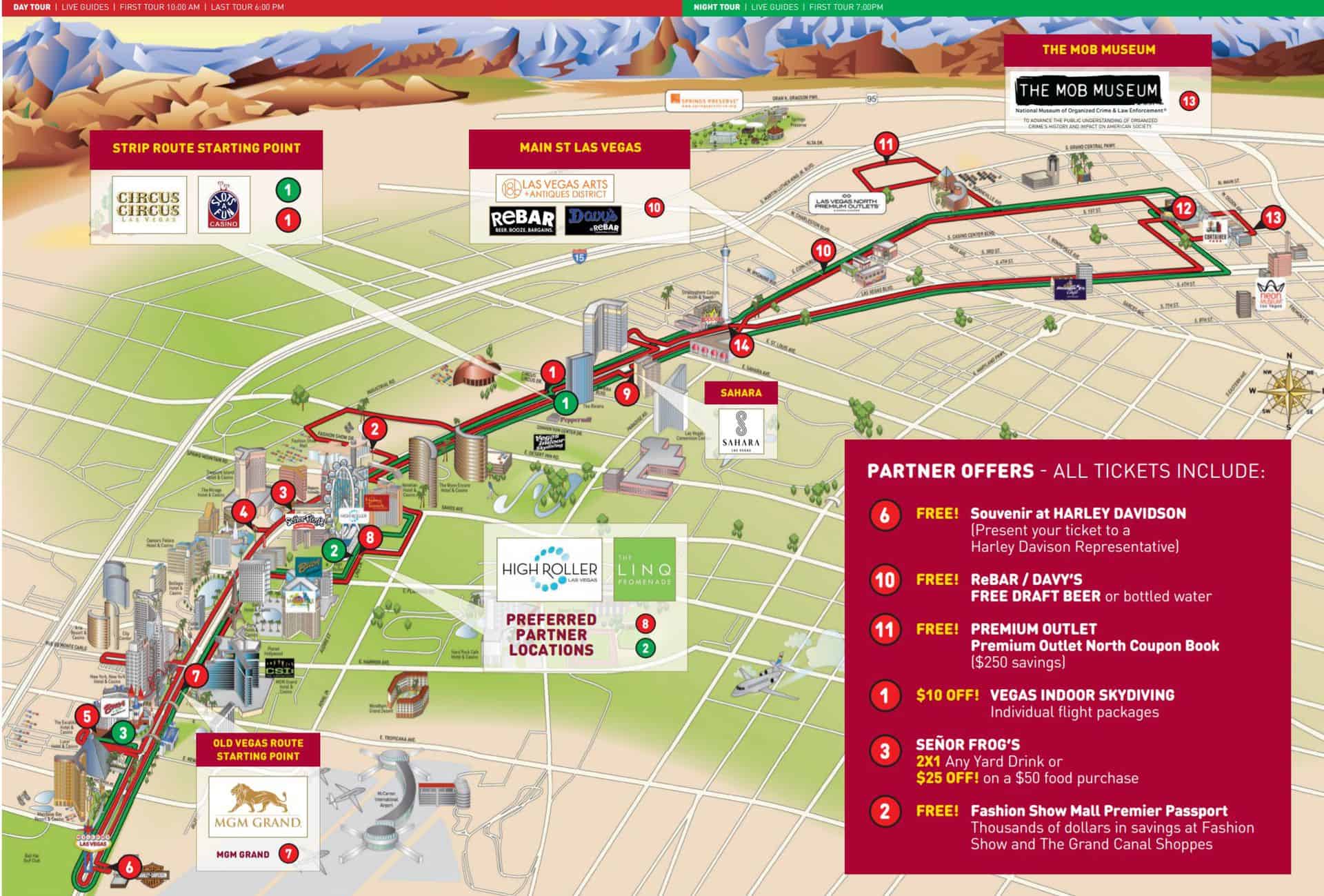 Las Vegas Map Showing Hotels - United States Map