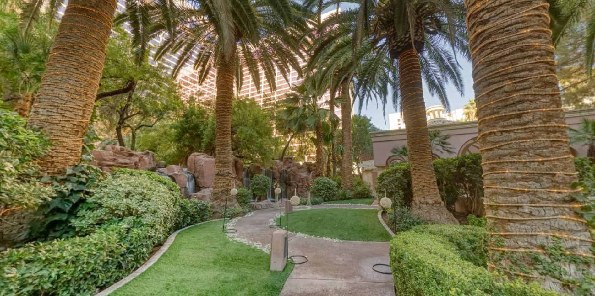 Paradise Falls Chapel at Flamingo Las Vegas Wedding